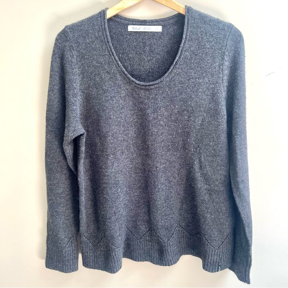 Woolrich Gray soft wool blend sweater L